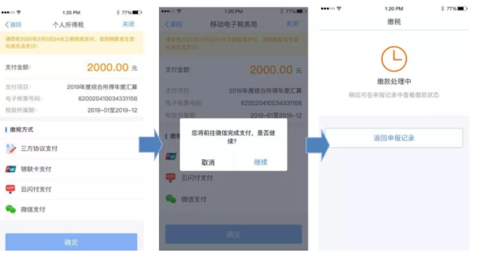 “个税自行汇缴申报”App怎么填写