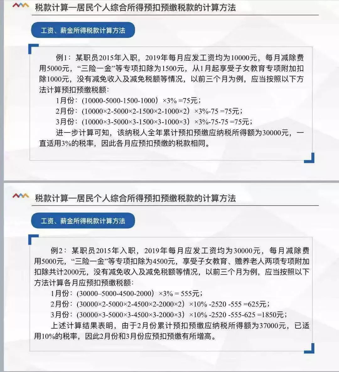 最新个人所得税excel计算公式详解